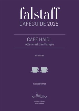 Auszeichnung Falstaff 2025 Auszeichnung Falstaff 2025